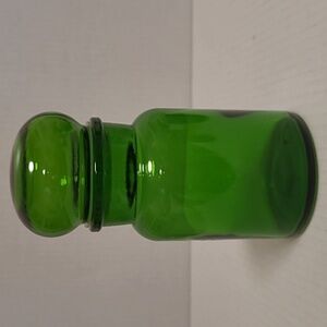 Vintage Green Lidded Jar / Stash Jar